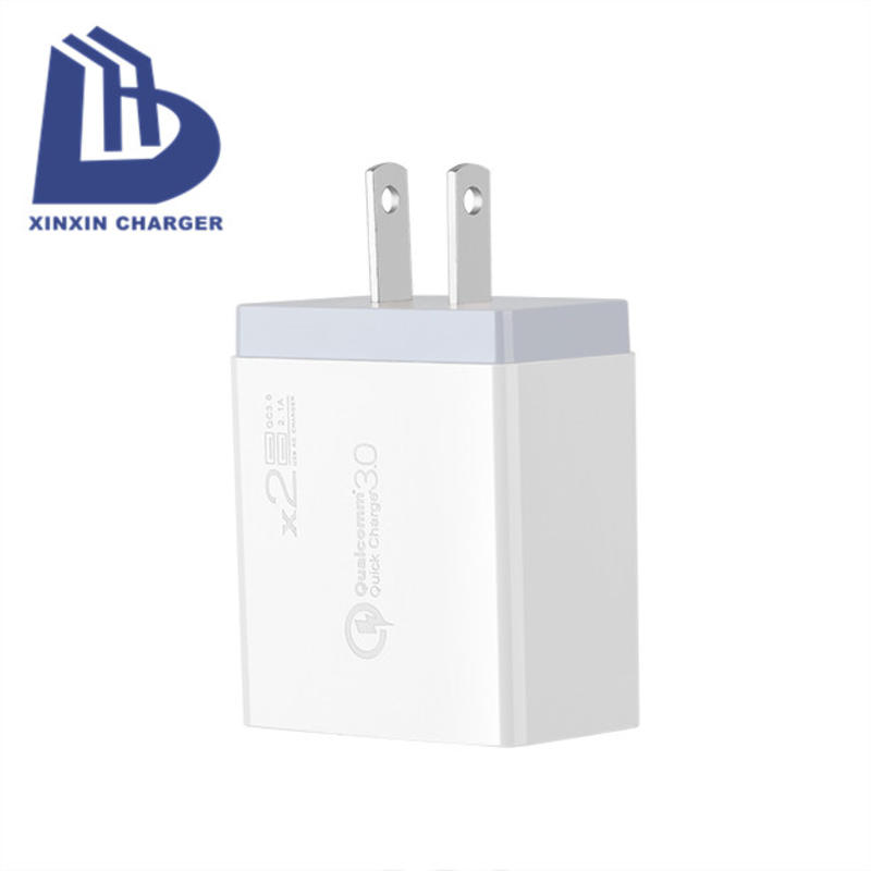 EU/US/UK PD 18W + 5V 2.4A 2 port USB C Fast Charger multi travel charger universale
